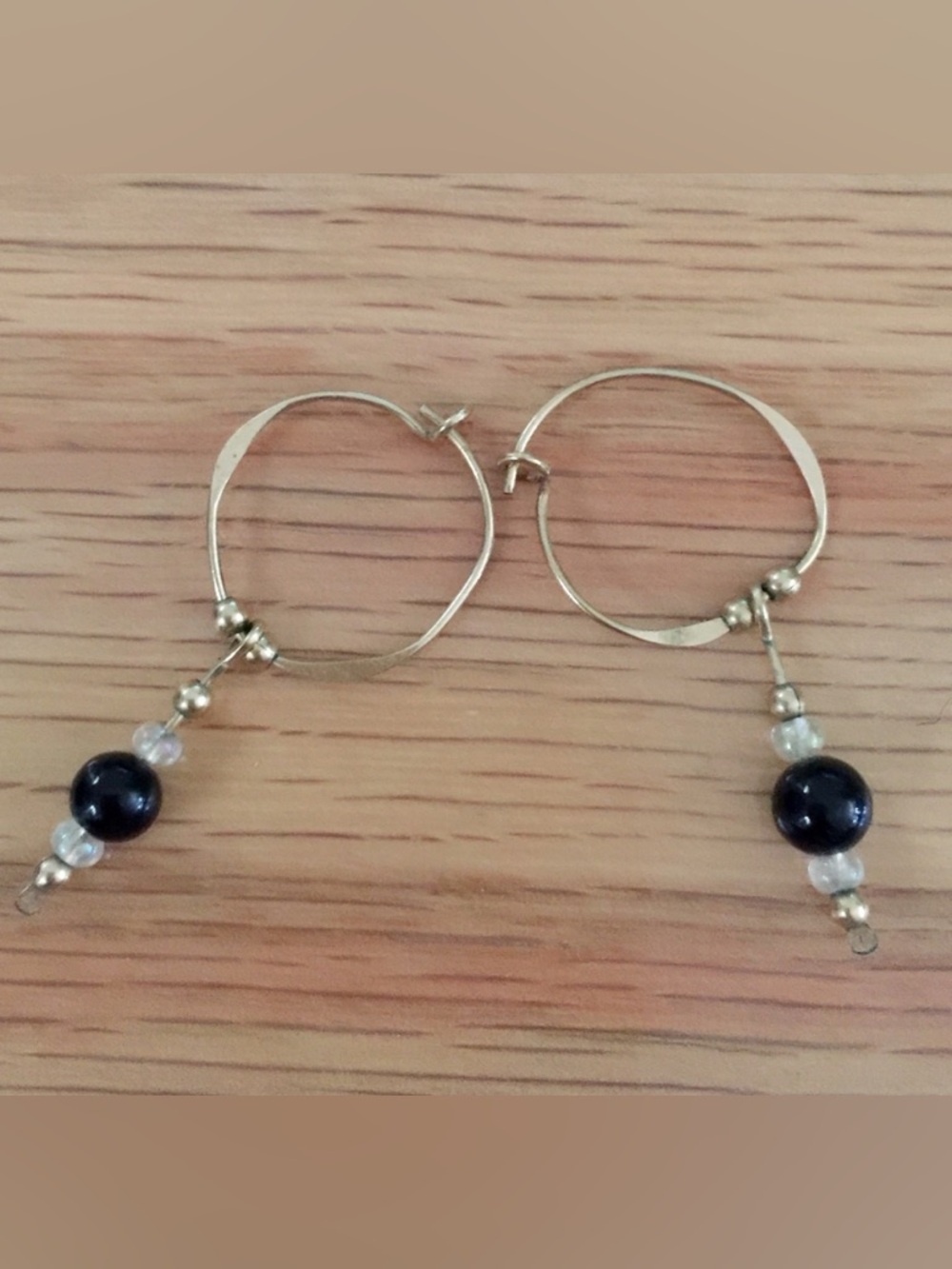 Gold Hoops with Dangle